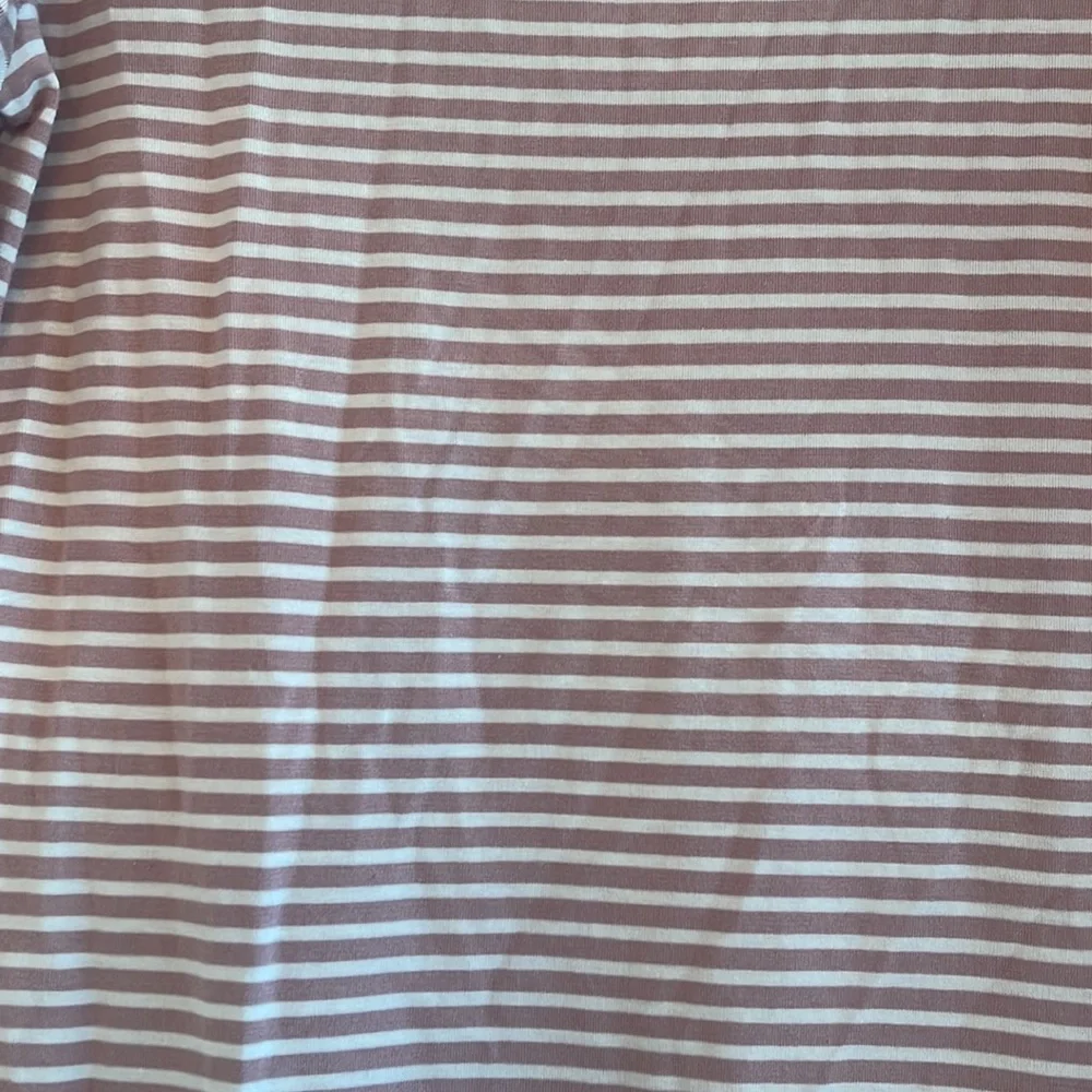 White and Muave Stripe Dress - Picture 5 of 6